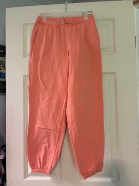 Kids Coral Jogger Pants - Comfortable Elastic Waist Bottoms